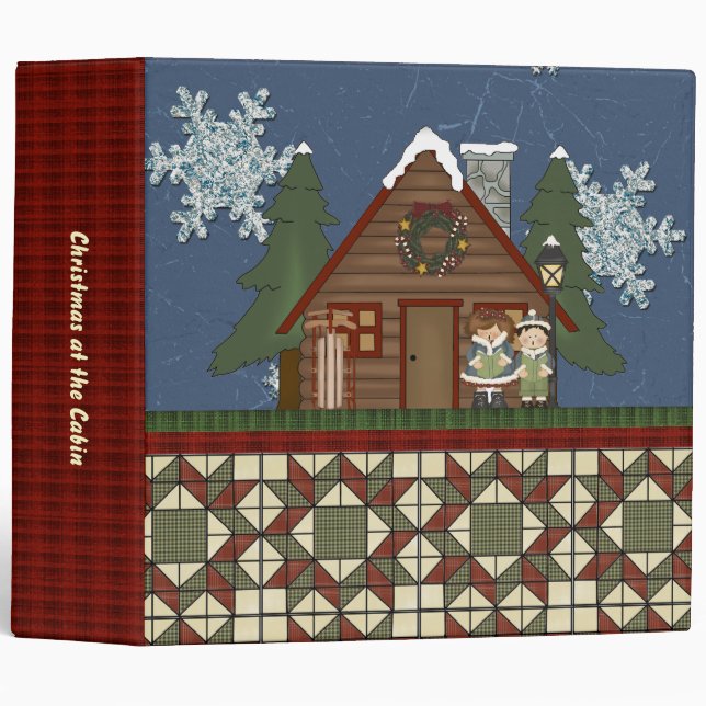 Classeur Noël à l'album ou à la photo à loge de cabine (Devant/Côté)