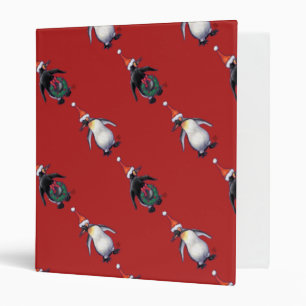 Classeur Noël des pingouins