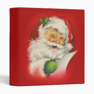 Classeur Noël du Père Noël vintage