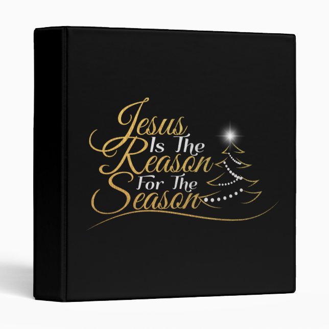 Classeur Noël Jésus est la raison de la saison (Devant/Côté)