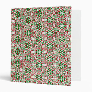 Classeur Noël Kaleidoscope Bohème Éclaté Trippy Funky 
