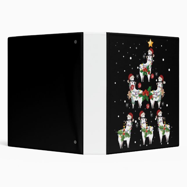 Classeur Noël Llama (Arrière-plan)