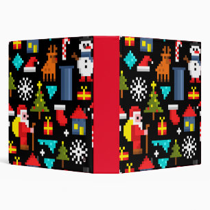 Classeur Noël Pixel
