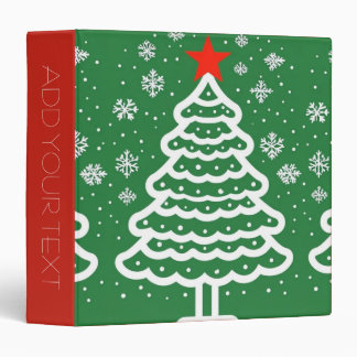 Classeur Noël vert et rouge