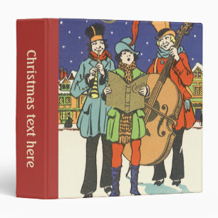 Classeur Noël Vintage, Musiciens en train de chanter