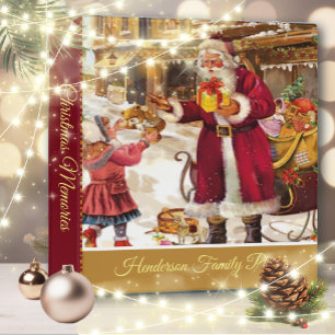 Classeur Noël vintage St Nick Santa Claus