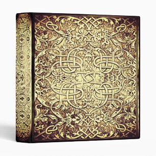 Classeur Noeud celtique de relief fleuri 1" d'effet reliure