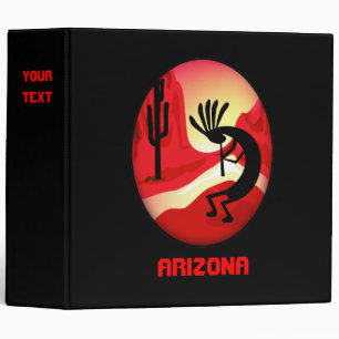 Classeur noir Arizona Kokopelli Sunset 2"