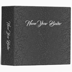 Classeur noir élégant de motif de notes de musiq