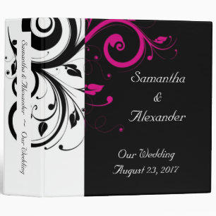Classeur Noir et blanc avec accentuation de la spirale mage