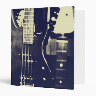 Classeur noir et blanc de guitare