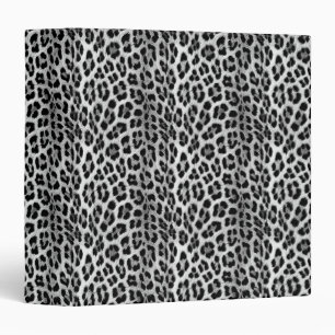 Classeur Noir et blanc monochrome, léopard motif