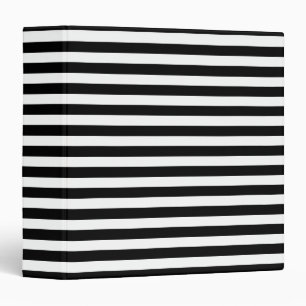 Classeur Noir et blanc rayé