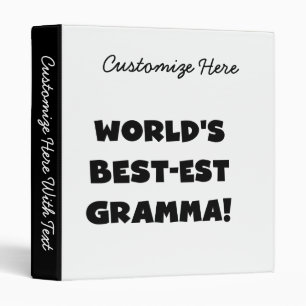 Classeur Noir ou blanc du Meilleur-est Gramma du monde