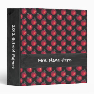 Classeur Noir rouge de pommes