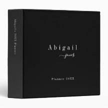 Noir Simple Nom de script Moderne personnalisé