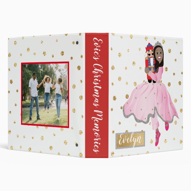 Classeur Noisette de Noël Ballerina de couleur photo (Arrière-plan)