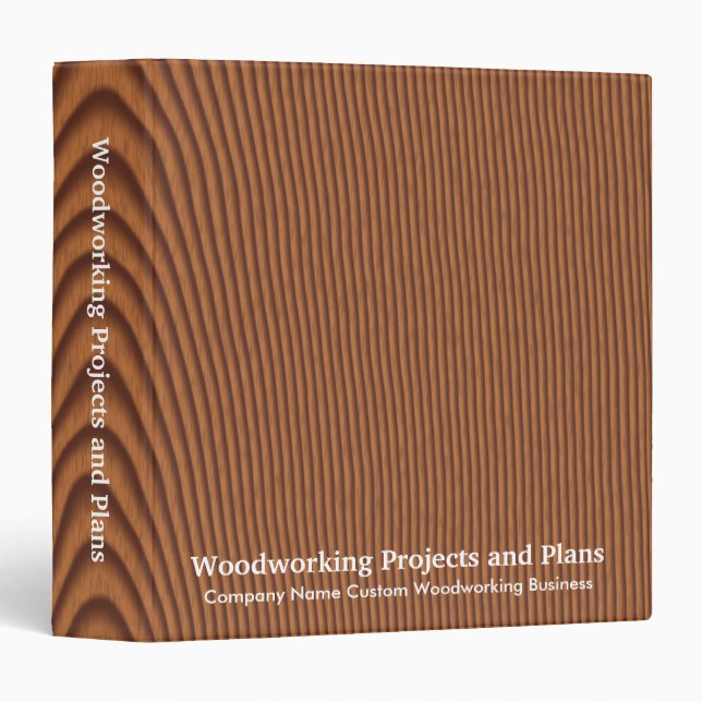 Classeur Noix de projets et de plans de travail du bois (Devant/Côté)