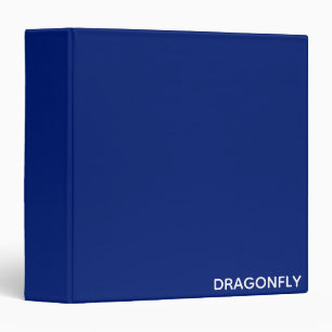 Classeur nom de couleur bleu libellule