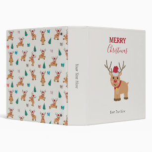 Classeur Nom de famille de l'adorable renne de Noël