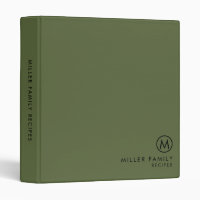Nom de famille monogramme minimal Recette