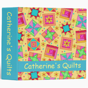 Classeur Nom de la surface composée en Patchwork Jaune Albu