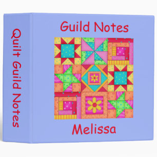 Classeur Nom de l'album Quilt personnalisé