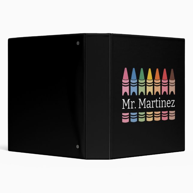 Classeur Nom de l'enseignant Crayon personnalisé Cute Back  (Arrière-plan)