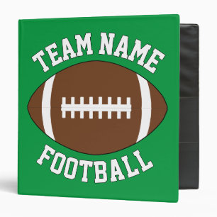 Classeur Nom de l'équipe de football personnalisé Playbook 