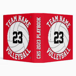 Classeur Nom de l'équipe de volleyball Numéro du joueur Pla