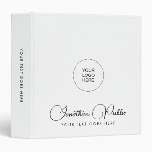 Classeur Nom de typographie Ajouter un logo d'entreprise pe