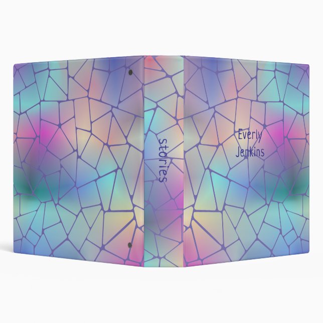 Classeur nom des couleurs du cool holographique (Arrière-plan)