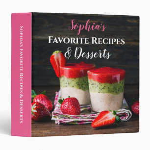 Classeur Nom DIY, Recettes & Desserts préférés, Votre Photo