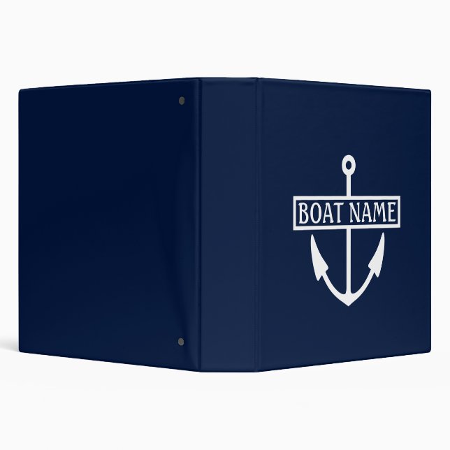 Classeur Nom du bateau Ancre Journal du capitaine (Arrière-plan)