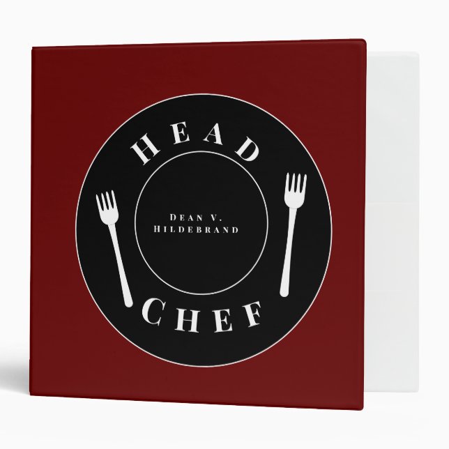 Classeur Nom du chef (Devant/intérieur)