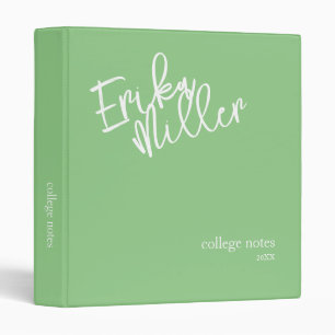 Classeur Nom du script Sage vert