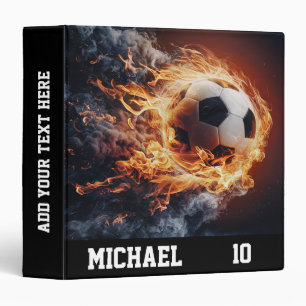 Classeur Nom Et Numéro Personnalisés Soccer Ball Football