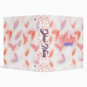 Classeur Nom personnalisé BloomInSolitude Floral Petal Esth