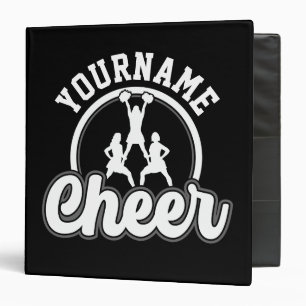 Classeur NOM personnalisé Cheer Team Varsity Pom-pom girl