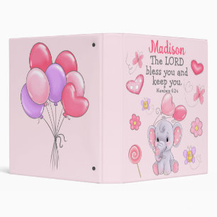 Classeur Nom personnalisé Christian Blessing Scripture Clas