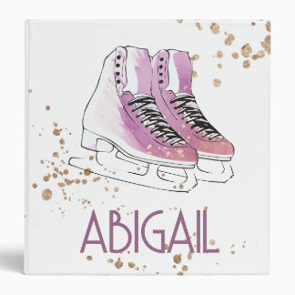Classeur Nom personnalisé "patinage artistique"