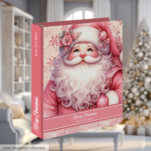 Classeur Nom personnalisé Pinkmas planificateur Noël Classe