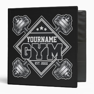 Classeur Nom personnalisé Poids Accueil Crossfit Gym