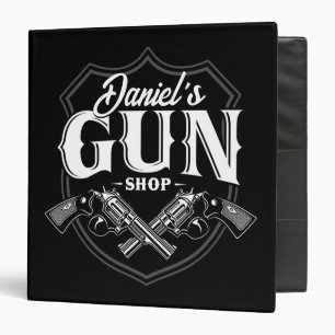 Classeur NOM PERSONNALISÉ Vieux Armes à feu