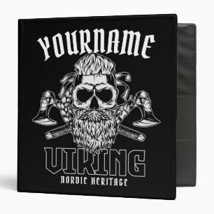 Classeur NOM personnalisé Viking Nordic Warrior Heritage
