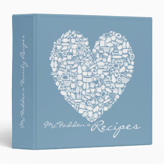 Classeur nommé de recette de famille personnalisé