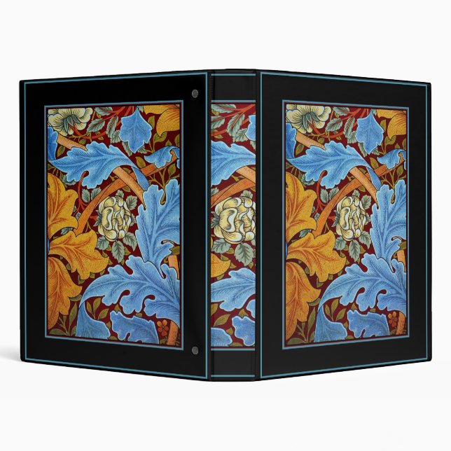 Classeur NON FONCTIONNÉ Voir ci-dessous William Morris Blue (Arrière-plan)
