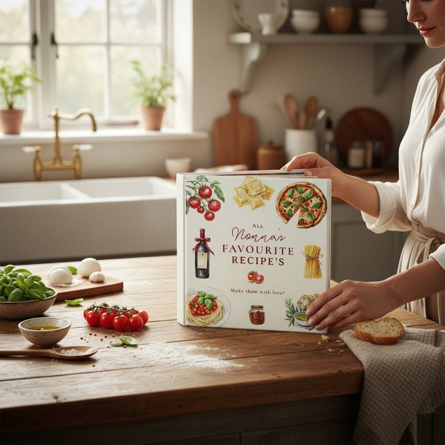 Classeur Nonna's Favorite Recipes Italian Kitchen (Créateur téléchargé)