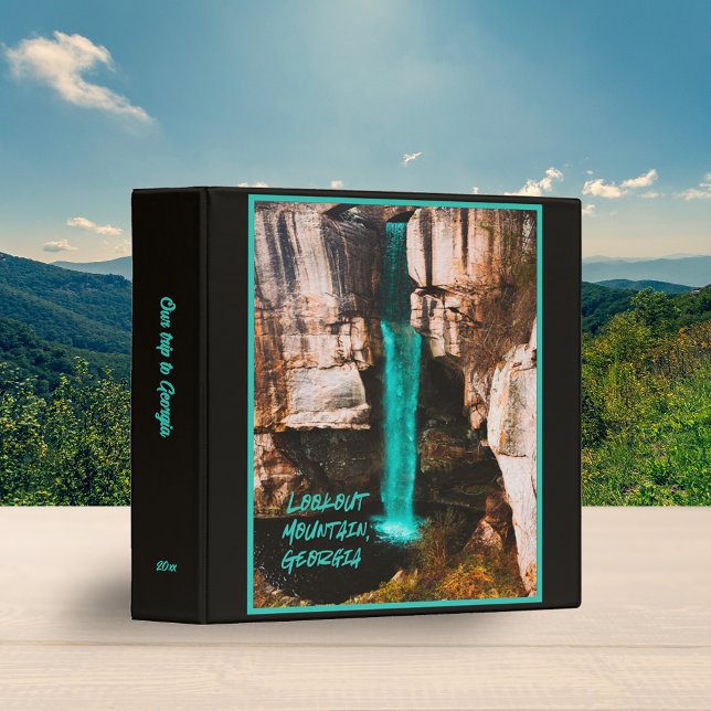 Classeur North Georgia Loout Mountain Waterfall Scrapbook (Créateur téléchargé)