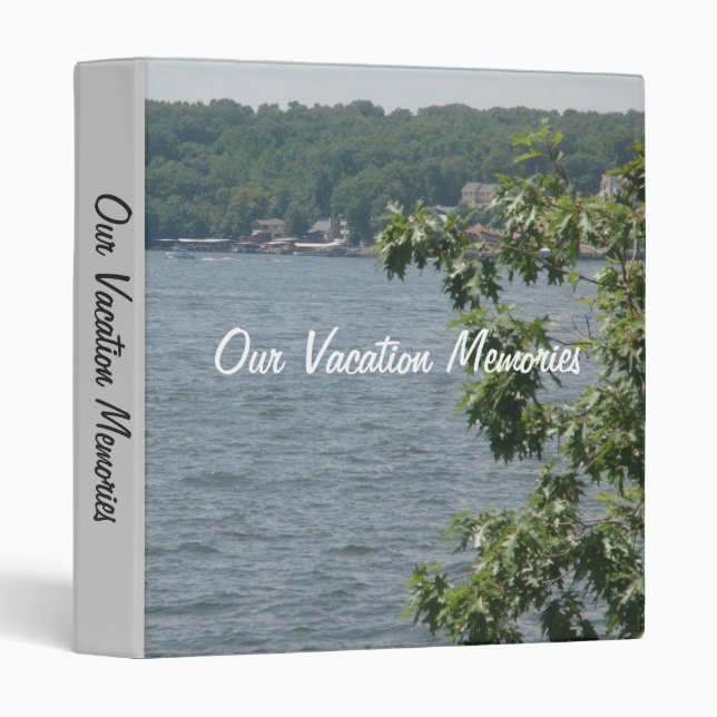 Classeur Nos souvenirs de vacances (Devant/Côté)